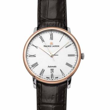  Maurice Lacroix Les Classiques Tradition LC6067-PS101-110 - Les Classiques Automatic White Dial Stainless Steel Men's Watch </h1> 