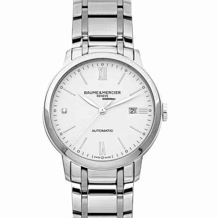  Baume & Mercier Classima M0A10311 - Classima Automatic White Dial Stainless Steel Men's Watch </h1> 