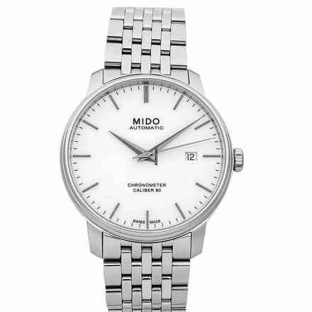  Mido Baroncelli III M027.408.11.011.00 - Baroncelli III Automatic White Dial Stainless Steel Men's Watch </h1> 