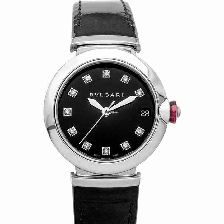  Bulgari Lucea 103503 - LVCEA Automatic Black Dial Stainless Steel Ladies Watch </h1> 