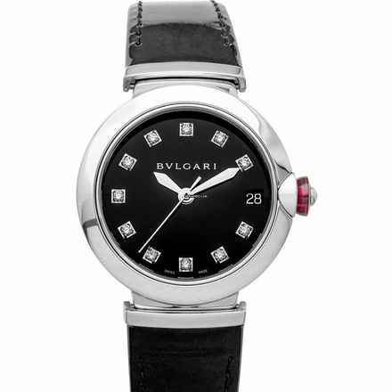  Bulgari Lucea 103503 - LVCEA Automatic Black Dial Stainless Steel Ladies Watch </h1> 