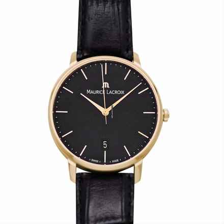  Maurice Lacroix Les Classiques Tradition LC6007-PG101-330 - Les Classiques Automatic Black Dial 18kt Rose Gold Men's Watch </h1> 