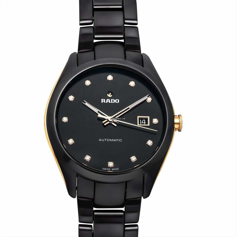  Rado HyperChrome R32291712 - Hyperchrome Automatic Black Dial Ceramic Men's Watch </h1> 