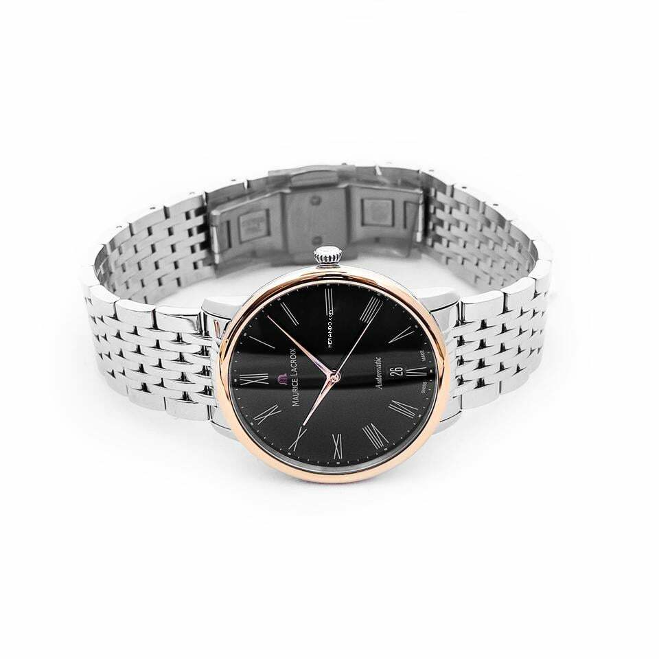 Thumbnail von Maurice Lacroix Les Classiques Tradition LC6067-PS102-310 - Les Classiques Automatic Black Dial 18kt Rose Gold Men's Watch </h1>