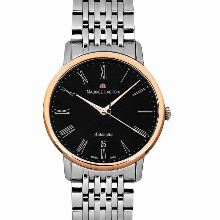  Maurice Lacroix Les Classiques Tradition LC6067-PS102-310 - Les Classiques Automatic Black Dial 18kt Rose Gold Men's Watch </h1> 