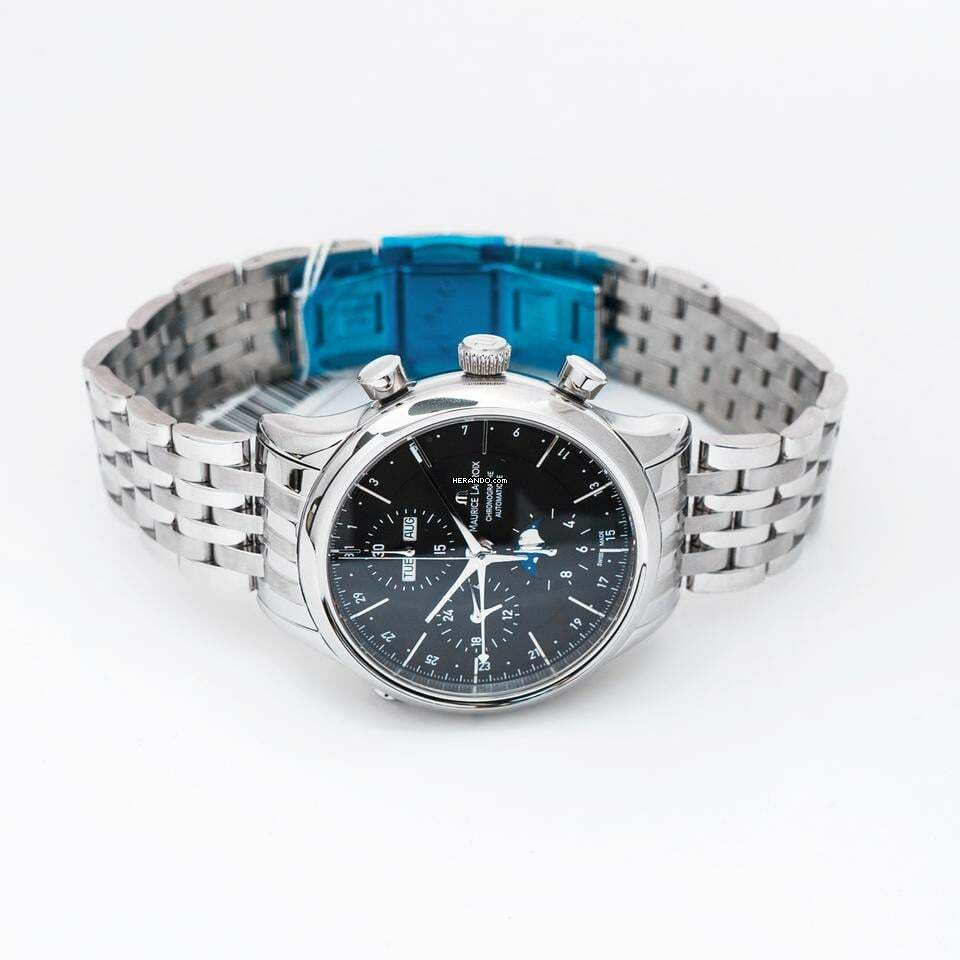 Thumbnail von Maurice Lacroix Les Classiques Chronographe LC6078-SS002-33E - Les Classiques Automatic Black Dial Stainless Steel Men's Watch </h1>