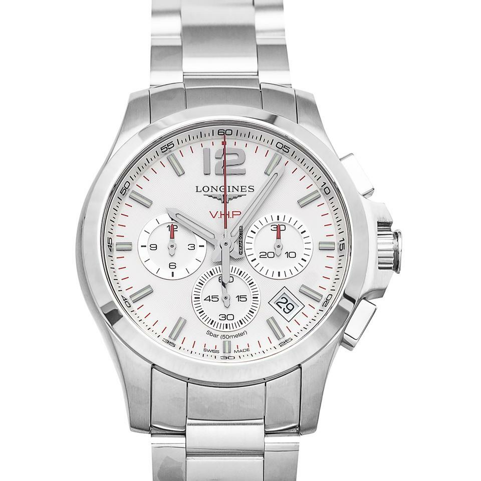 Longines Conquest L37174766 - Conquest V.H.P. Quartz Silver-tone Dial Stainless Steel Men's Watch </h1>