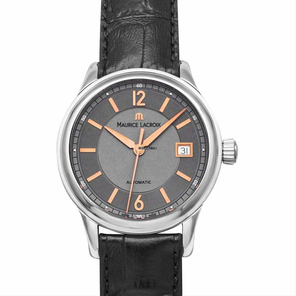  Maurice Lacroix Les Classiques Date LC6027-SS001-321 - Les Classiques Automatic Grey Dial Stainless Steel Men's Watch </h1> 