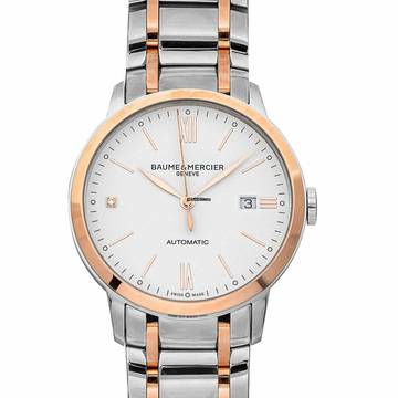  Baume & Mercier Classima M0A10456 - Classima Automatic White Dial Stainless Steel Men's Watch </h1> 