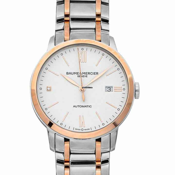  Baume & Mercier Classima M0A10456 - Classima Automatic White Dial Stainless Steel Men's Watch </h1> 