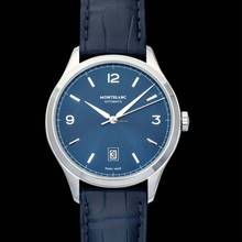 Thumbnail von Montblanc Heritage Chronométrie 116481 - Heritage Chronometrie Automatic Blue Dial Stainless Steel Men's Watch </h1>
