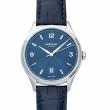 Thumbnail von Montblanc Heritage Chronométrie 116481 - Heritage Chronometrie Automatic Blue Dial Stainless Steel Men's Watch </h1>