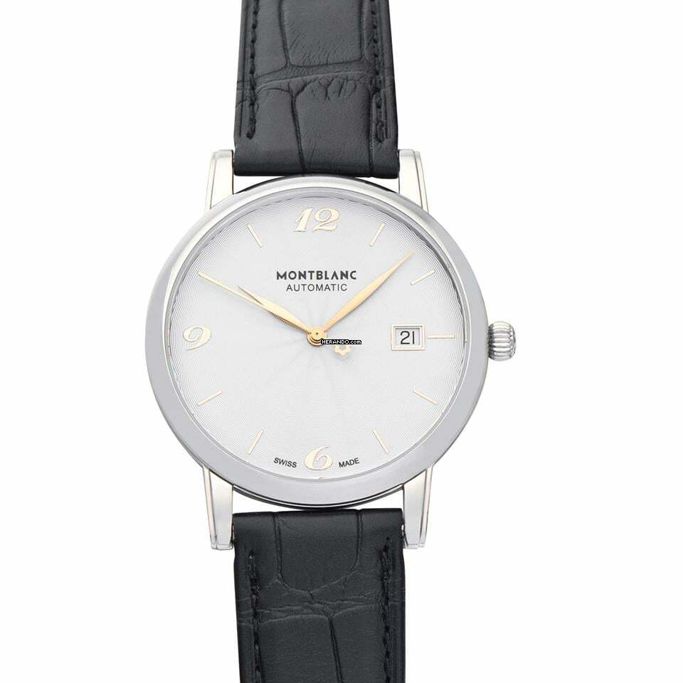  Montblanc 113823 - Star Automatic White Dial Stainless Steel Men's Watch </h1> 