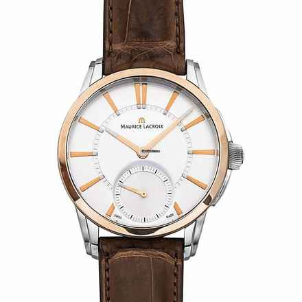  Maurice Lacroix Pontos PT7558-PS101-130 - Pontos Automatic Silver Dial 18kt Rose Gold Men's Watch </h1> 