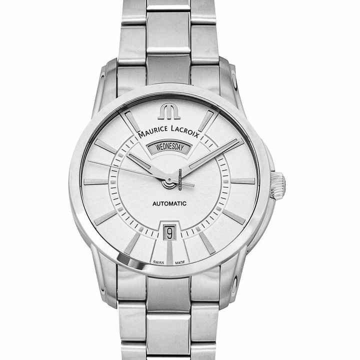  Maurice Lacroix Pontos Day Date PT6358-SS002-130 - Pontos Automatic Silver Dial Stainless Steel Men's Watch </h1> 