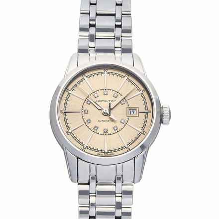 Hamilton Railroad H40405121 - American Classic Automatic Beige Dial Stainless Steel Ladies Watch </h1> 