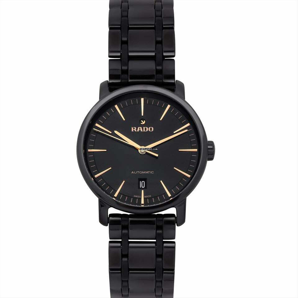  Rado DiaMaster R14073162 - Diamaster Automatic Black Dial Ceramic Men's Watch </h1> 