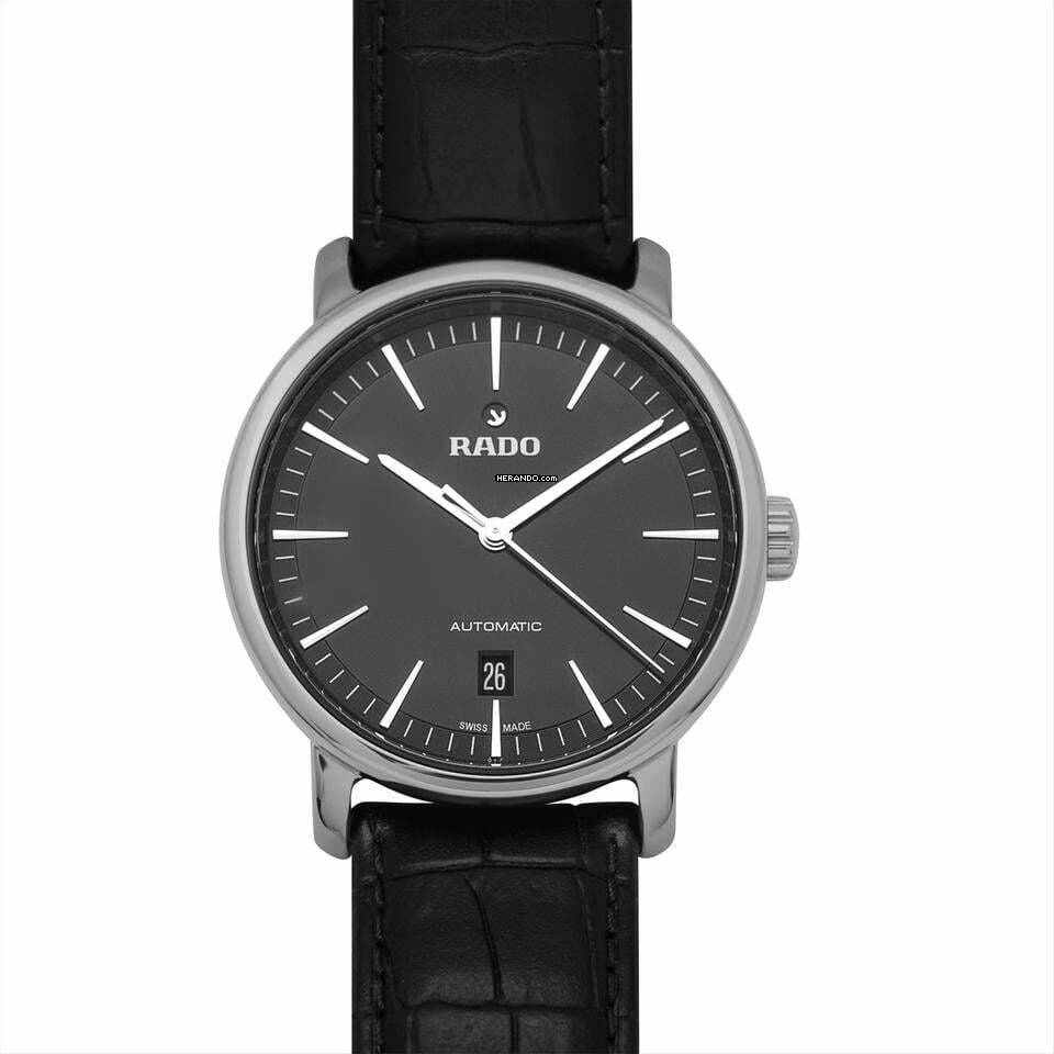  Rado DiaMaster R14074175 - Diamaster Automatic Black Dial Ceramic Men's Watch </h1> 