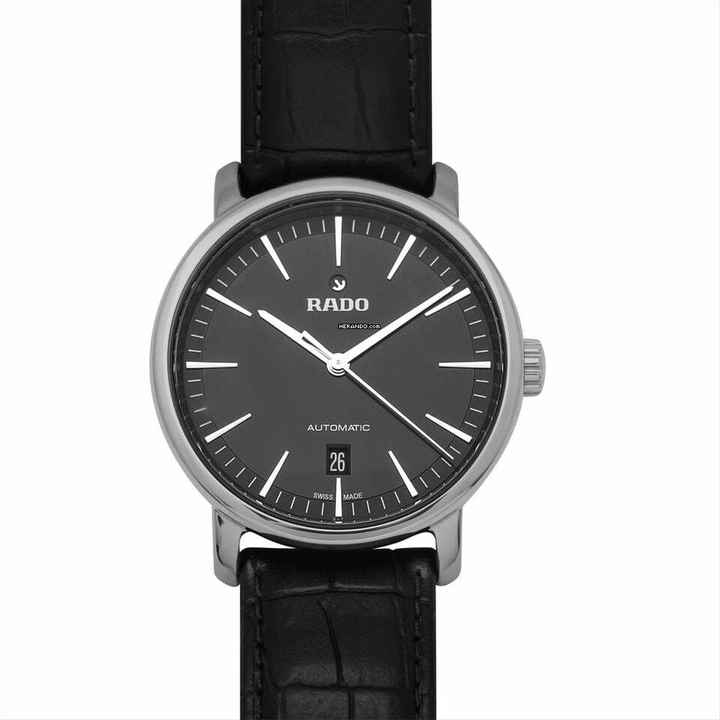  Rado DiaMaster R14074175 - Diamaster Automatic Black Dial Ceramic Men's Watch </h1> 