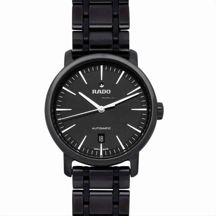  Rado DiaMaster R14073182 - Diamaster Automatic Black Dial Ceramic Men's Watch </h1> 
