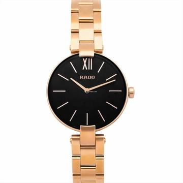  Rado Coupole R22851163 - Coupole Quartz Black Dial Stainless Steel Ladies Watch </h1> 