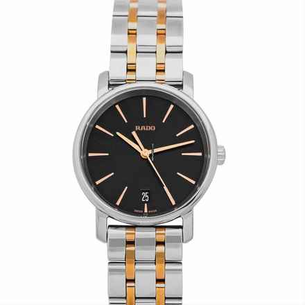  Rado DiaMaster R14089163 - Diamaster Quartz Black Dial Stainless Steel Ladies Watch </h1> 
