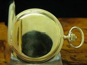 Thumbnail von Cyma 14kt 585 Gold Savonette Sprungdeckel Taschenuhr / Kaliber 970 </h1>