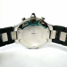 Thumbnail von Cartier 21 Chronoscaph Chronograph Quartz Steel 38mm 1.86TCW DIAMOND Watch </h1>