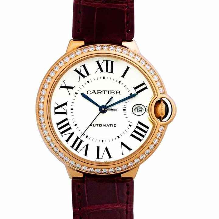  Cartier Ballon Bleu WJBB0056 - Ballon Bleu de Cartier Automatic Silver Dial 18kt Rose Gold Ladies Watch </h1> 