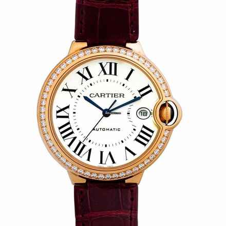  Cartier Ballon Bleu WJBB0056 - Ballon Bleu de Cartier Automatic Silver Dial 18kt Rose Gold Ladies Watch </h1> 