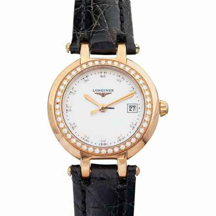  Longines PrimaLuna L81109872 - Longines PrimaLuna Quartz Mother of pearl Dial 18kt Rose Gold Ladies Watch </h1> 