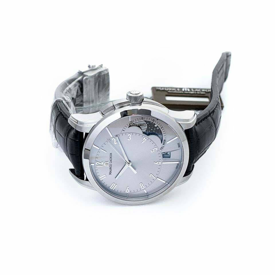 Thumbnail von Maurice Lacroix Pontos PT6318-SS001-130 - Pontos Automatic Silver Dial Stainless Steel Men's Watch </h1>