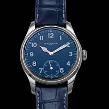 Thumbnail von Montblanc 1858 113702 - 1858 Hand Wind Blue Dial Stainless Steel Men's Watch </h1>