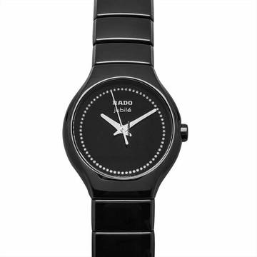  Rado True R27655732 - True Quartz Black Dial Ceramic Ladies Watch </h1> 