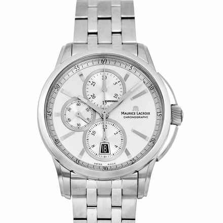  Maurice Lacroix Pontos Chronographe PT6188-SS002-130 - Pontos Automatic Silver-tone Dial Stainless Steel Men's Watch </h1> 