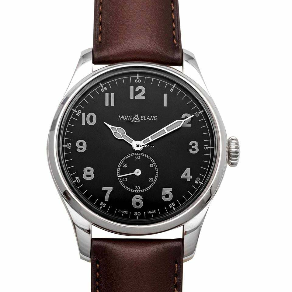  Montblanc 1858 115073 - 1858 Automatic Black Dial Stainless Steel Men's Watch </h1> 