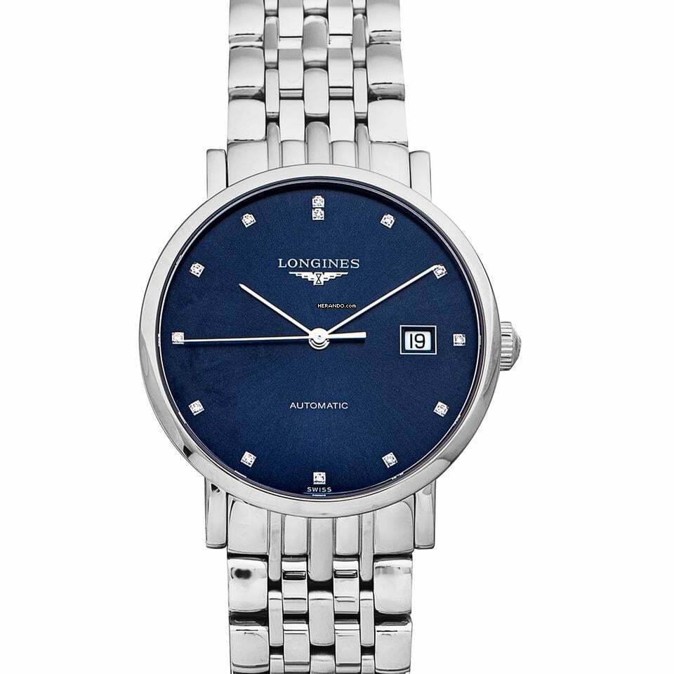  Longines Elegant L48104976 - La Grande Automatic Blue Dial Stainless Steel Unisex Watch </h1> 