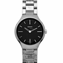 Thumbnail von Rado True Thinline R27956152 - True Quartz Black Dial Ceramic Ladies Watch </h1>