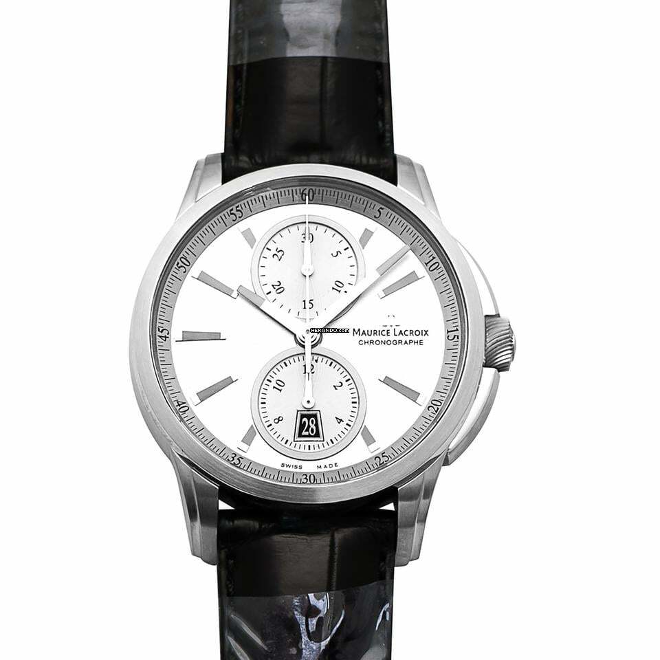  Maurice Lacroix Pontos Chronographe PT6178-SS001-130 - Pontos Automatic Silver Dial Stainless Steel Men's Watch </h1> 