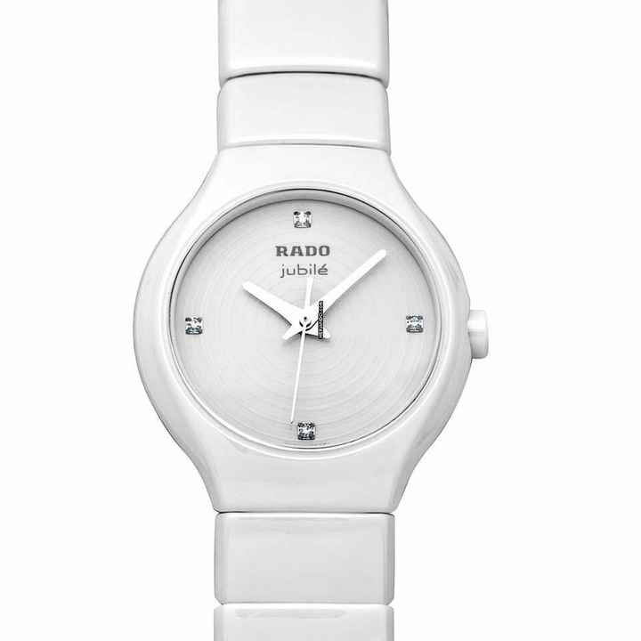  Rado True R27696712 - True Quartz White Dial Ceramic Ladies Watch </h1> 