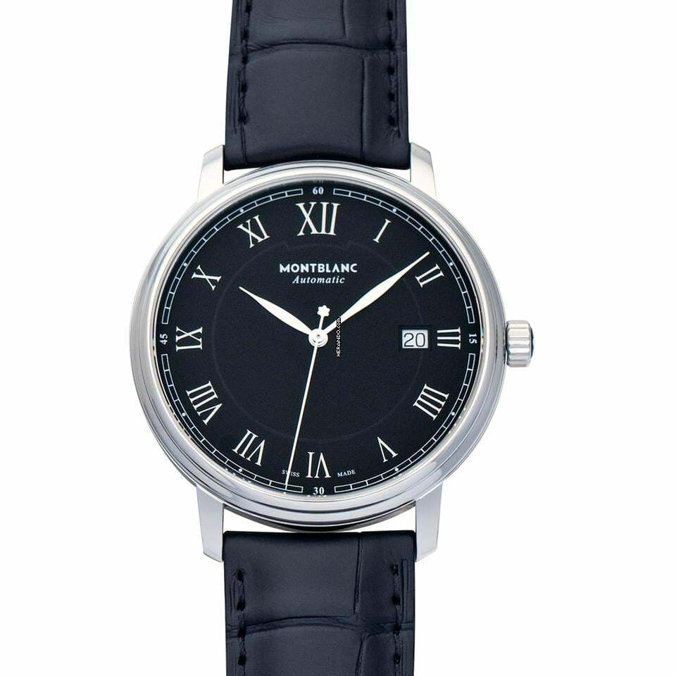  Montblanc 116482 - Heritage Chronometrie Automatic Black Dial Stainless Steel Men's Watch </h1> 