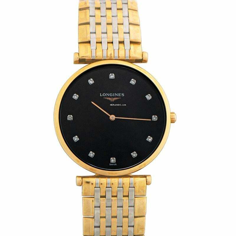 Longines La Grande Classique L47091577 - La Grande Classique Quartz Black Dial Stainless Steel Ladies Watch </h1>