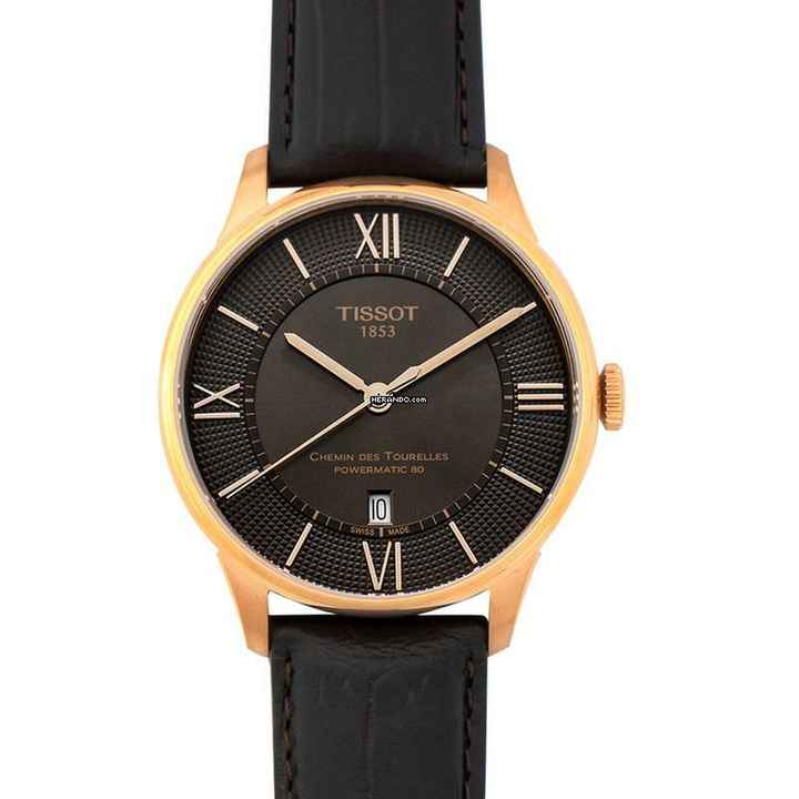  Tissot Chemin de Tourelles T099.407.36.448.00 - T-Classic Chemin Des Tourelles Powermatic 80 Automatic Bronze Dial Me </h1> 