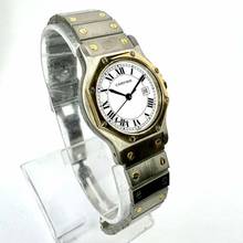 Thumbnail von Cartier Santos OCTAGON Automatic Date 31mm 2 Tone Watch </h1>