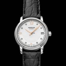 Thumbnail von Montblanc Tradition 114957 - Tradition Automatic White Dial Stainless Steel Ladies Watch </h1>