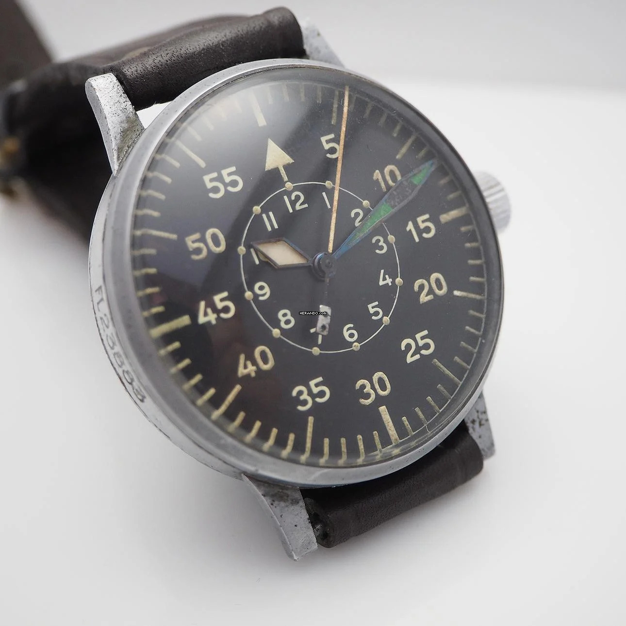 Lacher & Co Pforzheim Lacher & Co. Bauart: Durowe - Beobachtungsuhr FLIEGERUHR WW2 um 1945