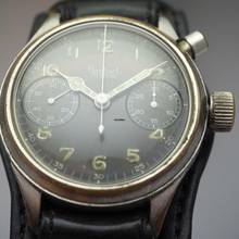 Thumbnail von Hanhart Vintage Monopusher Eindrücker Chronograph WW2 Cal.40/50 </h1>