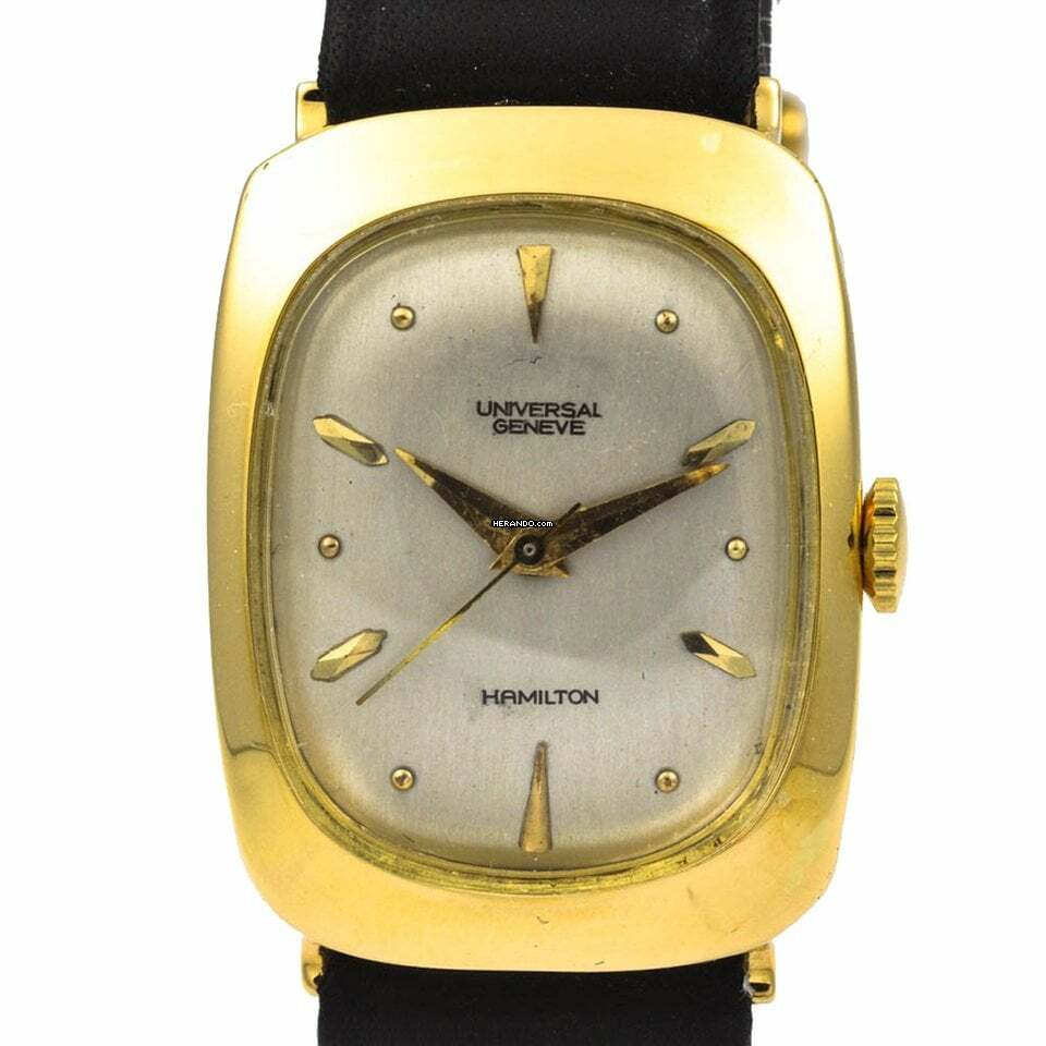 Thumbnail von Universal Genève Hamilton 750 Gelbgold Handaufzug Revision Garantie
