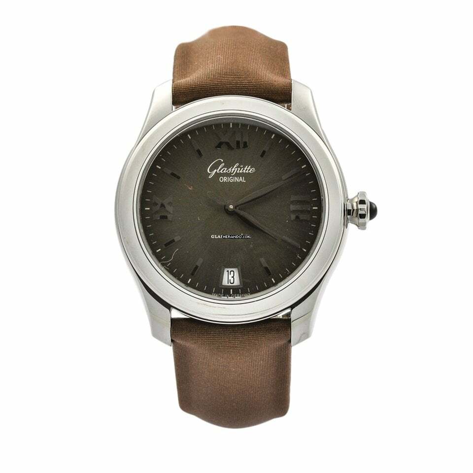 Glashütte Original Lady Serenade Automatik Stahl 2009 Datum Sichtboden Revision 