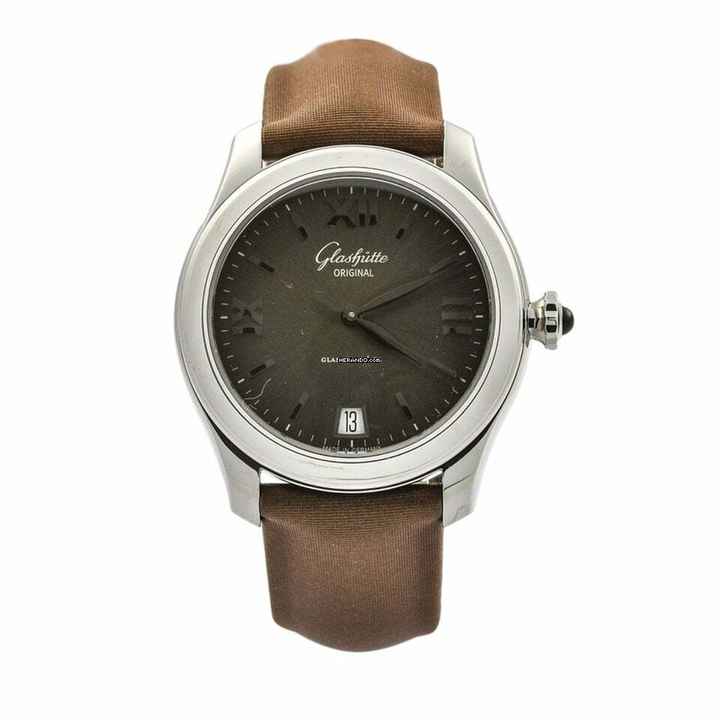 Glashütte Original Lady Serenade Automatik Stahl 2009 Datum Sichtboden Revision 